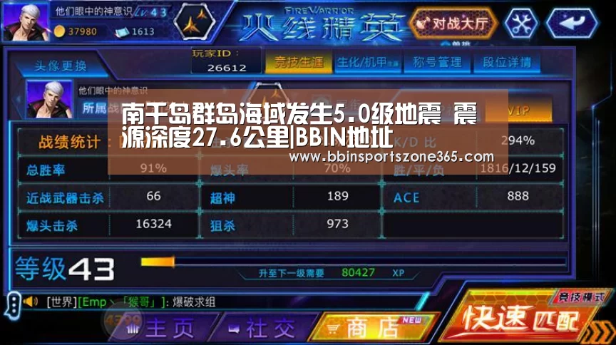 南千岛群岛海域发生5.0级地震 震源深度27.6公里|BBIN地址(图2) BBIN竞猜